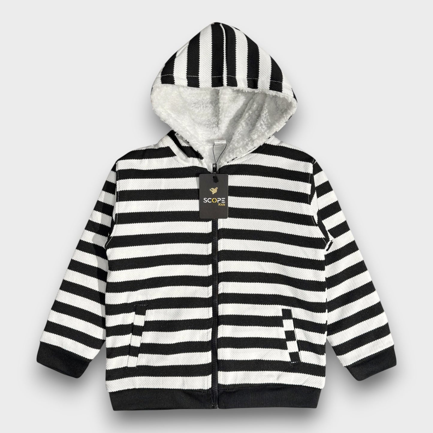 Black & White Fur Jacket