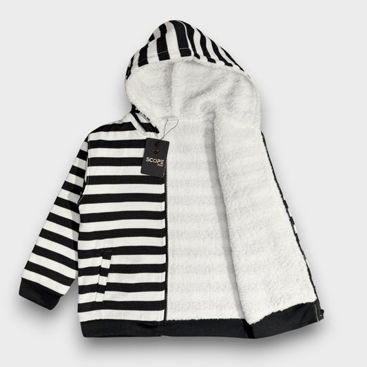 Black & White Fur Jacket