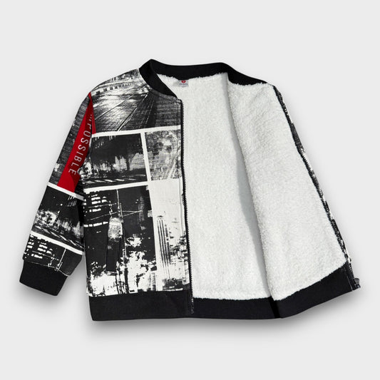 Night Rider Fleece with Fur Jacket