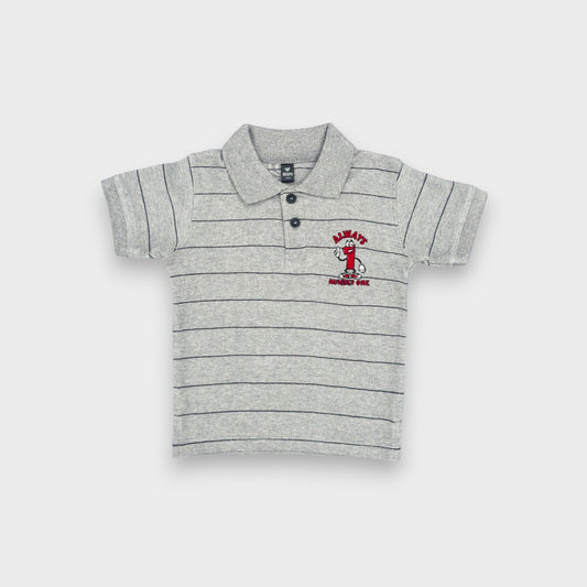 Number One Fog Grey Polo T-Shirt