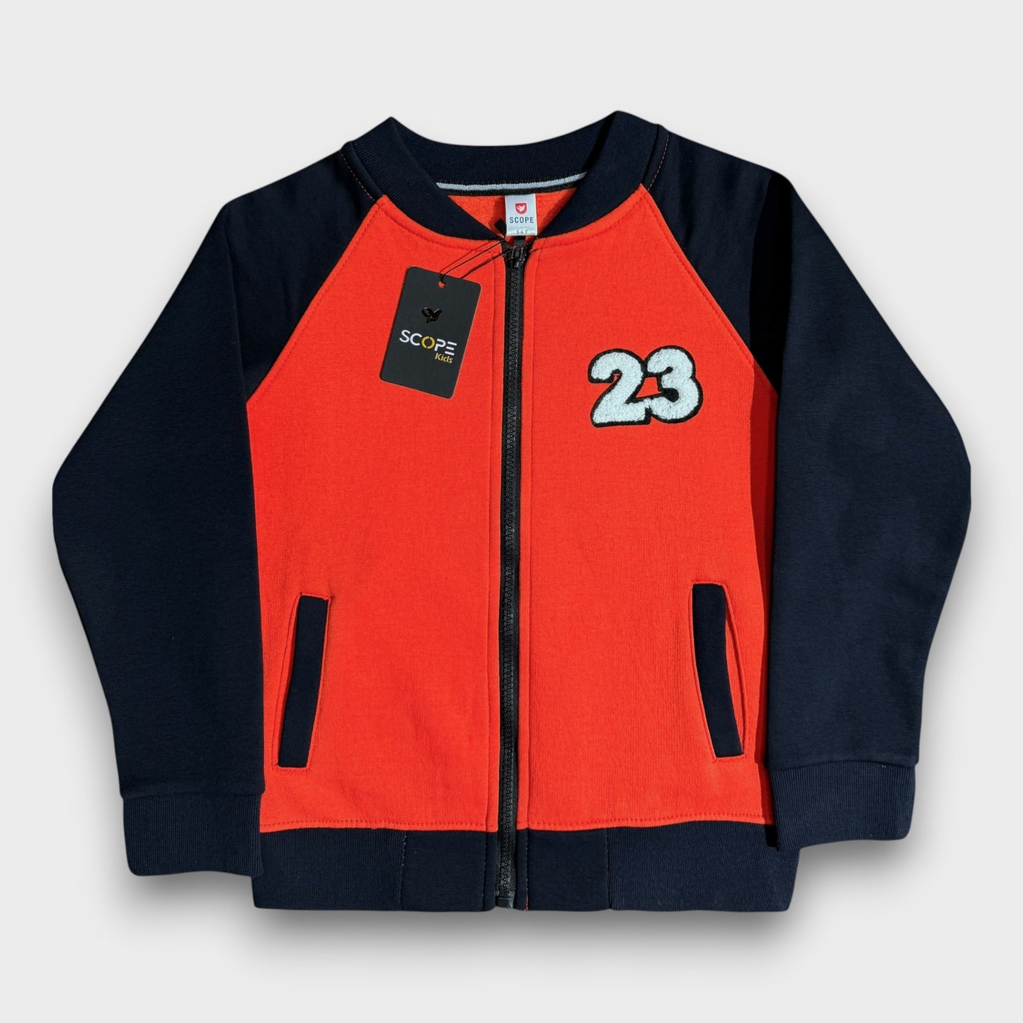 Orange & Navy(23) Zipper Jacket