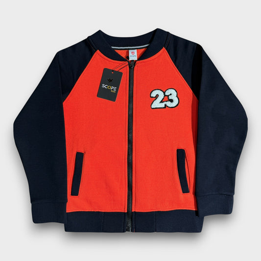 Orange & Navy(23) Zipper Jacket