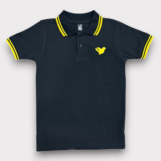 Bird Black Polo T-Shirt