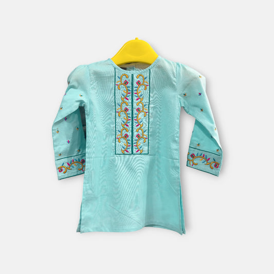 Embroidered Blue Kurti