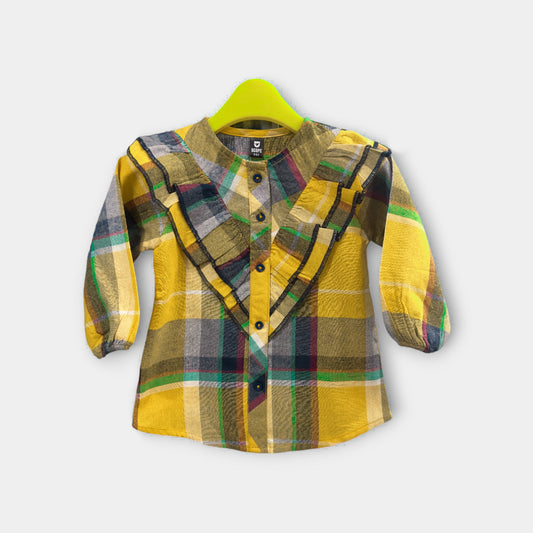 Yellow Check Top